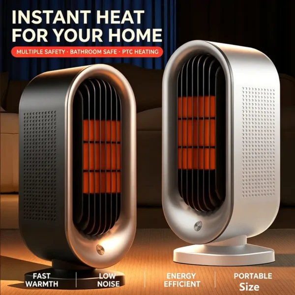 Ptc Ceramic Space Heater, Portable, AC Powered, Electric - view 3