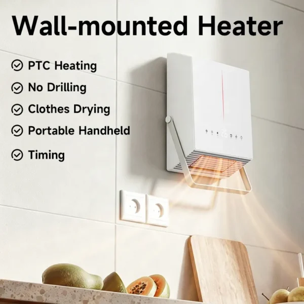 Ptc Ceramic Space Heater, Wall, 2000 W - view 2