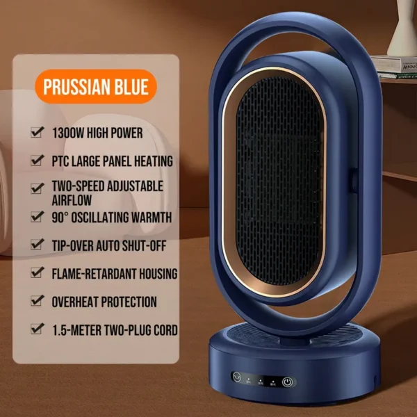 Ptc Heating Fan, Portable, 1000-1500W, 30m - view 4