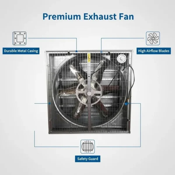 Push Pull Ventilation Fan, 220 V, Electric - view 5