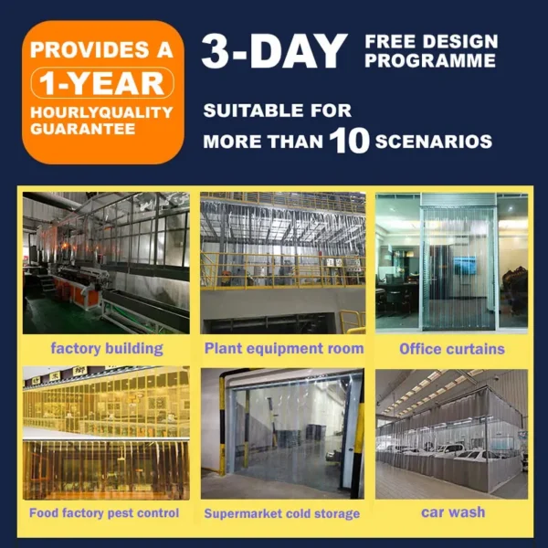 Pvc Strip Air Curtain, 1mm, 2mm, 3mm - view 2