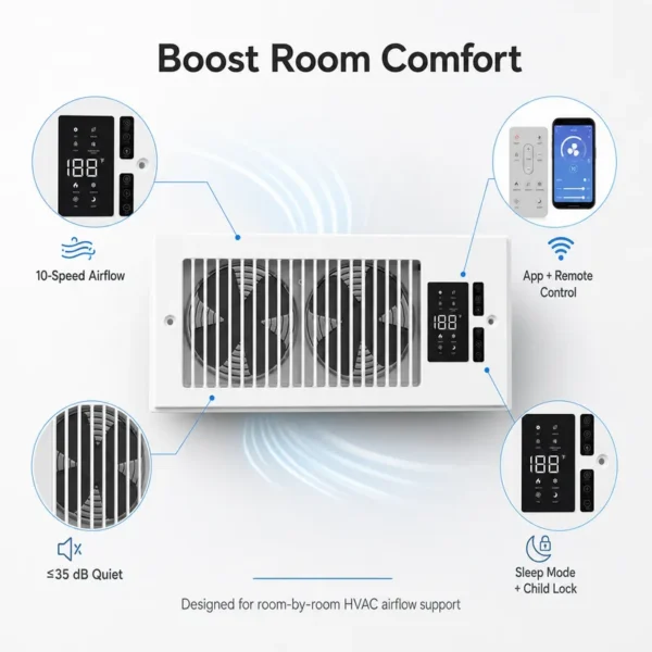 Quiet Abs Register Fan, A.C. Source - view 3