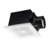 Quiet Bathroom Exhaust Fan, Ceiling, 220 V, Corded Electric