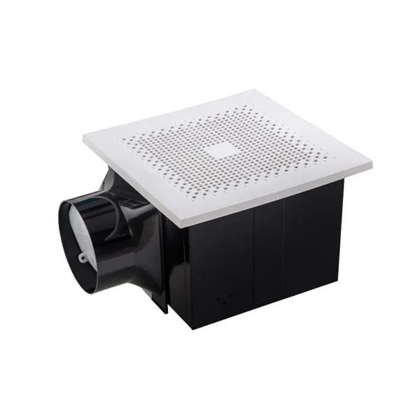 Quiet Bathroom Exhaust Fan, Ceiling, 220 V, Corded Electric - view 2