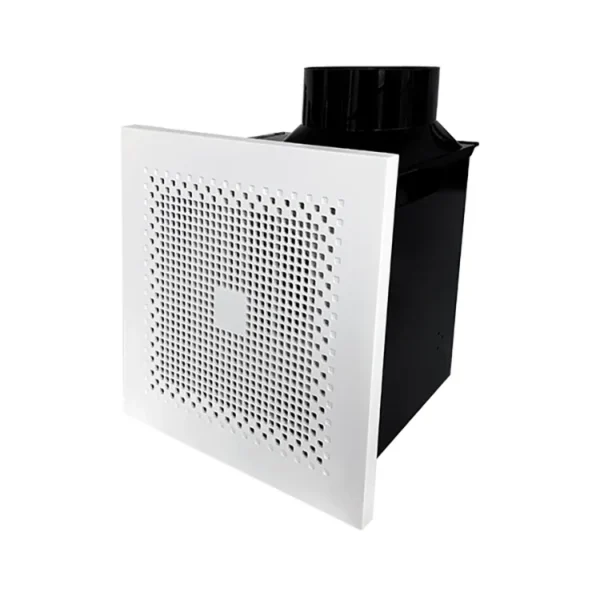 Quiet Bathroom Exhaust Fan, Ceiling, 220 V, Corded Electric - view 3