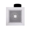 Quiet Bathroom Exhaust Fan, Ceiling, 220 V, Corded Electric - view 4