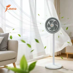 Quiet Circulation Stand Fan, 50W, 8-10 in, Plastic, AC Motor