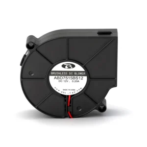 Radial Blower, 5V/12V, 75x75x15mm, Plastic, Brushless