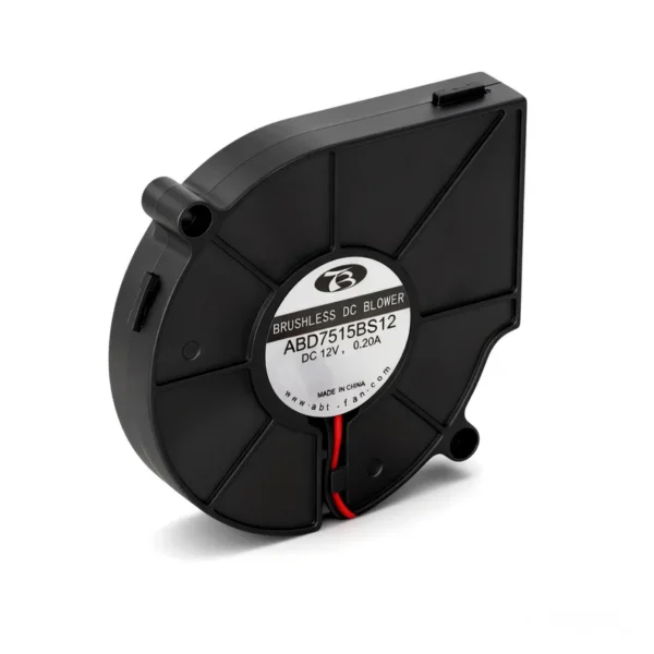 Radial Blower, 5V/12V, 75x75x15mm, Plastic, Brushless - view 2