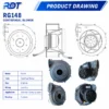 Radial Blower, RG148/1200-3633-010202, Wall - view 3