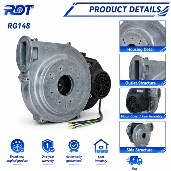 Radial Blower, RG148/1200-3633-010202, Wall - view 5