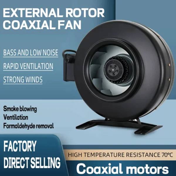 Radial Fan, Centrifugal, AC 220V~240V, Cast Iron - view 2