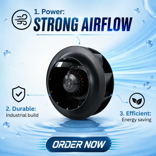 Radial Fan, XH250FLW3-A, 380V, 0.25A, 130W - view 4