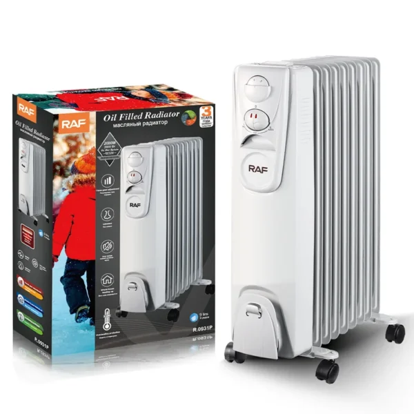 Raf Oil Filled Radiator, 2000W, 2000 W, Metal - view 2