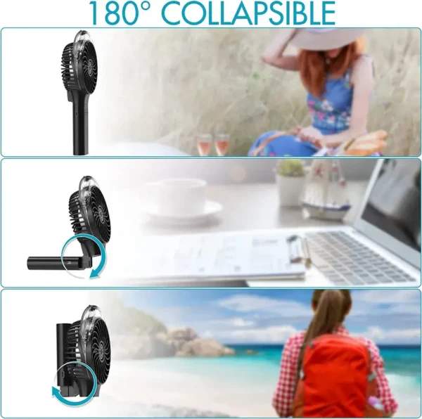 Rechargeable Battery Portable Fan, 5V - view 2