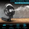 Rechargeable Battery Portable Fan, 5V - view 3