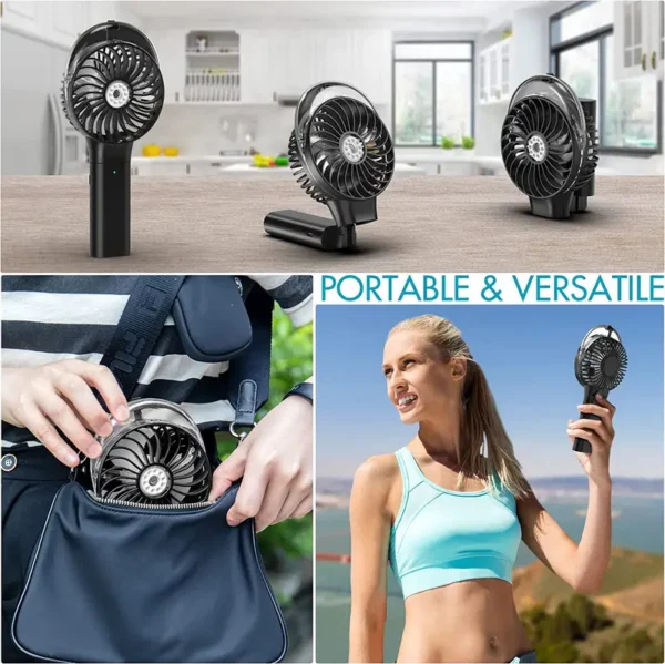 Rechargeable Battery Portable Fan, 5V - view 4