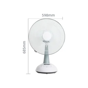 Rechargeable Fan, 12V, Wall, 48W, Plastic, CR-8118, AC Motor