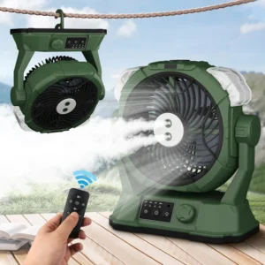 Rechargeable Fan, Portable, LED
