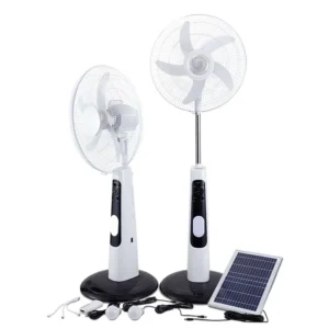 Rechargeable Fan, Solar, 38, Plastic