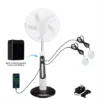 Rechargeable Floor Stand Fan, Solar, 30W - view 2