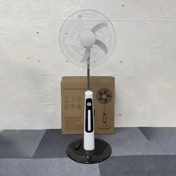 Rechargeable Floor Stand Fan, Solar, 30W - view 4