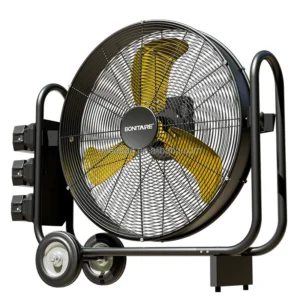 Rechargeable Industrial Drum Fan, AC 100V~240V, Battery