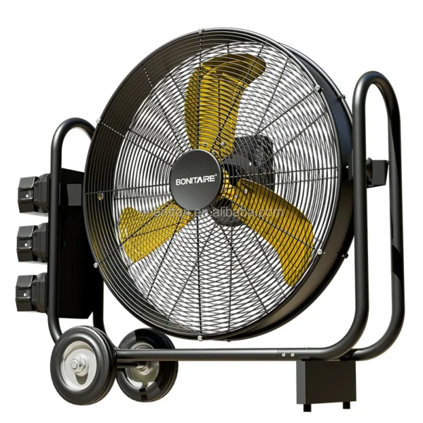 Rechargeable Industrial Drum Fan, AC 100V~240V, Battery