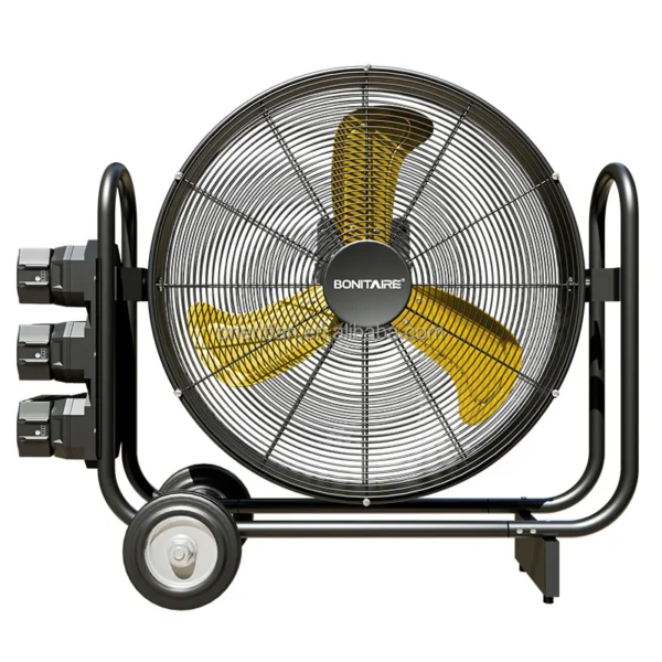 Rechargeable Industrial Drum Fan, AC 100V~240V, Battery - view 2