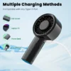 Rechargeable Lightweight Handheld Fan, 2000mAh, 5-Speed - view 2