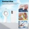 Rechargeable Lightweight Handheld Fan, 2000mAh, 5-Speed - view 3