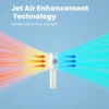 Rechargeable Lightweight Handheld Fan, 2000mAh, 5-Speed - view 5