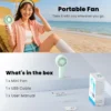 Rechargeable Lightweight Handheld Fan, 2000mAh, 5-Speed - view 6