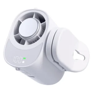Rechargeable Mini Clip Fan, 5-Speed, LED, Portable