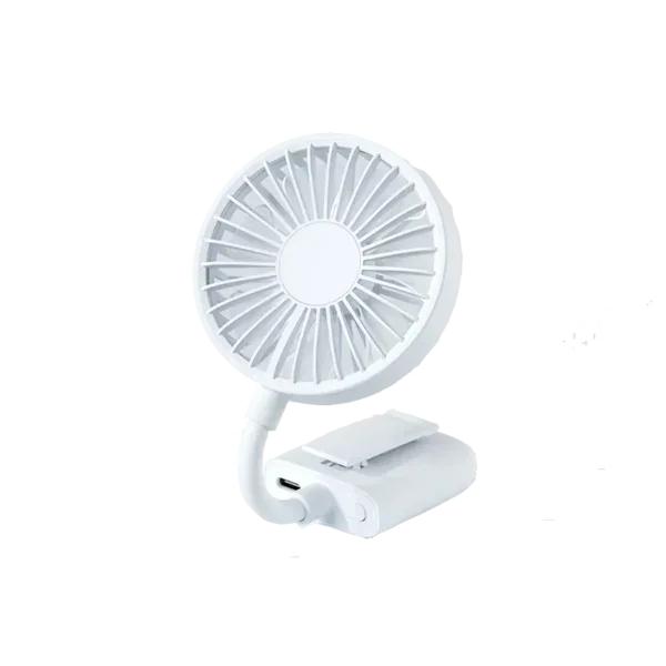 Rechargeable Mini Clip Fan, USB, Portable