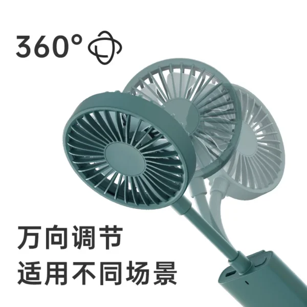 Rechargeable Mini Clip Fan, USB, Portable - view 5