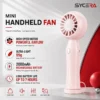 Rechargeable Mini Handheld Fan, 2000mAh, USB, 99g