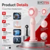 Rechargeable Mini Handheld Fan, 2000mAh, USB, 99g - view 2