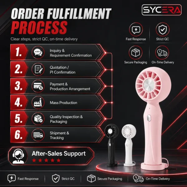 Rechargeable Mini Handheld Fan, 2000mAh, USB, 99g - view 6