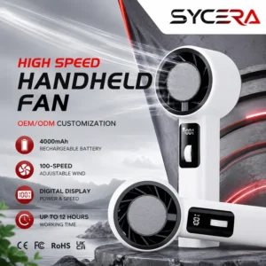 Rechargeable Mini Handheld Fan, Portable, 4000mAh