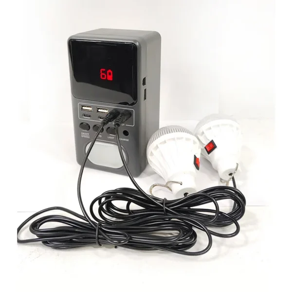 Rechargeable Solar Stand Fan, 12V, 25W - view 5