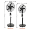 Rechargeable Solar Stand Fan, 12V, 25W - view 6