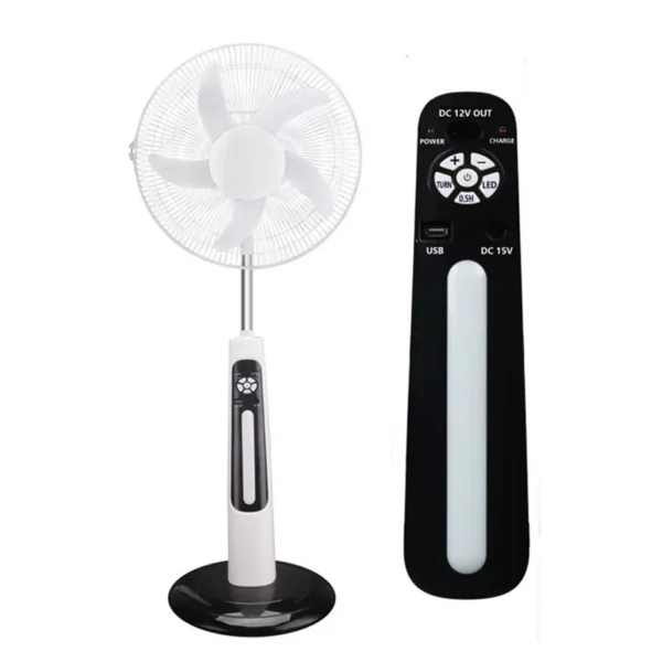 Rechargeable Stand Fan, 12V, Solar - view 2