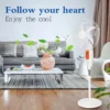 Rechargeable Standing Fan, Solar, 30W, Plastic - view 2