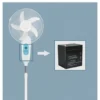 Rechargeable Standing Fan, Solar, 30W, Plastic - view 5