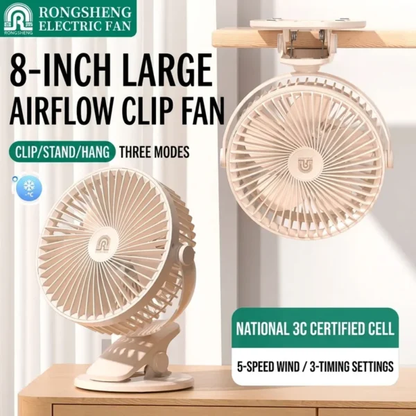 Rechargeable Usb Mini Fan, Portable - view 3