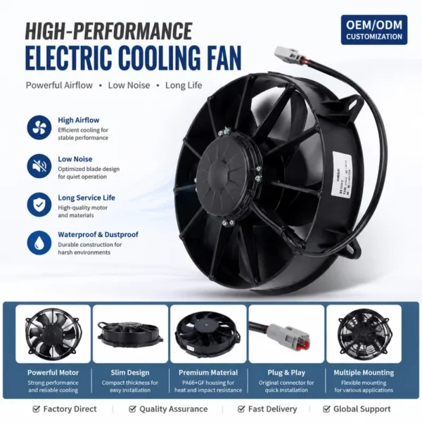 Refrigeration Condenser, 24V, 500W, Axial - view 5