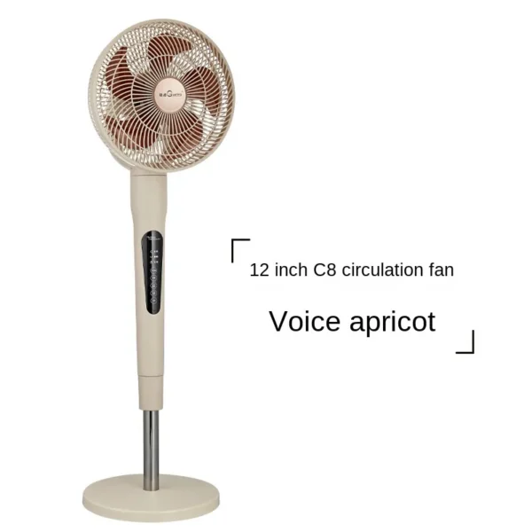 Remote Control Floor Fan, 12-Inch, Plastic, 360, 5-Blade - view 2