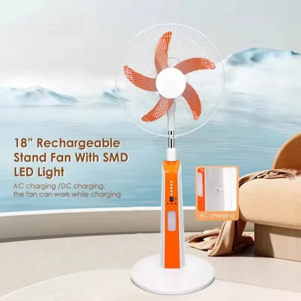 Remote Control Standing Fan, 16inch, Solar