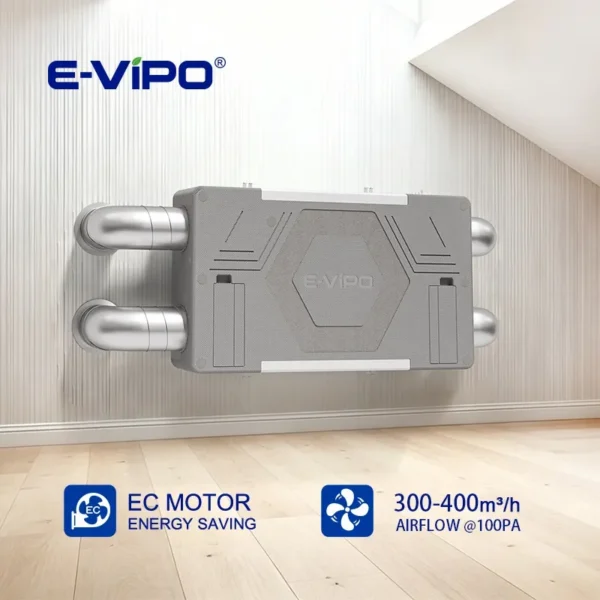 Residential Fresh Air Ventilator, E-VIPO, HRV, ERV - view 3
